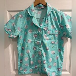 Women's Sheep Pajama Set - Baleno 100% Cotton Size M soft cozy comfy NWOT